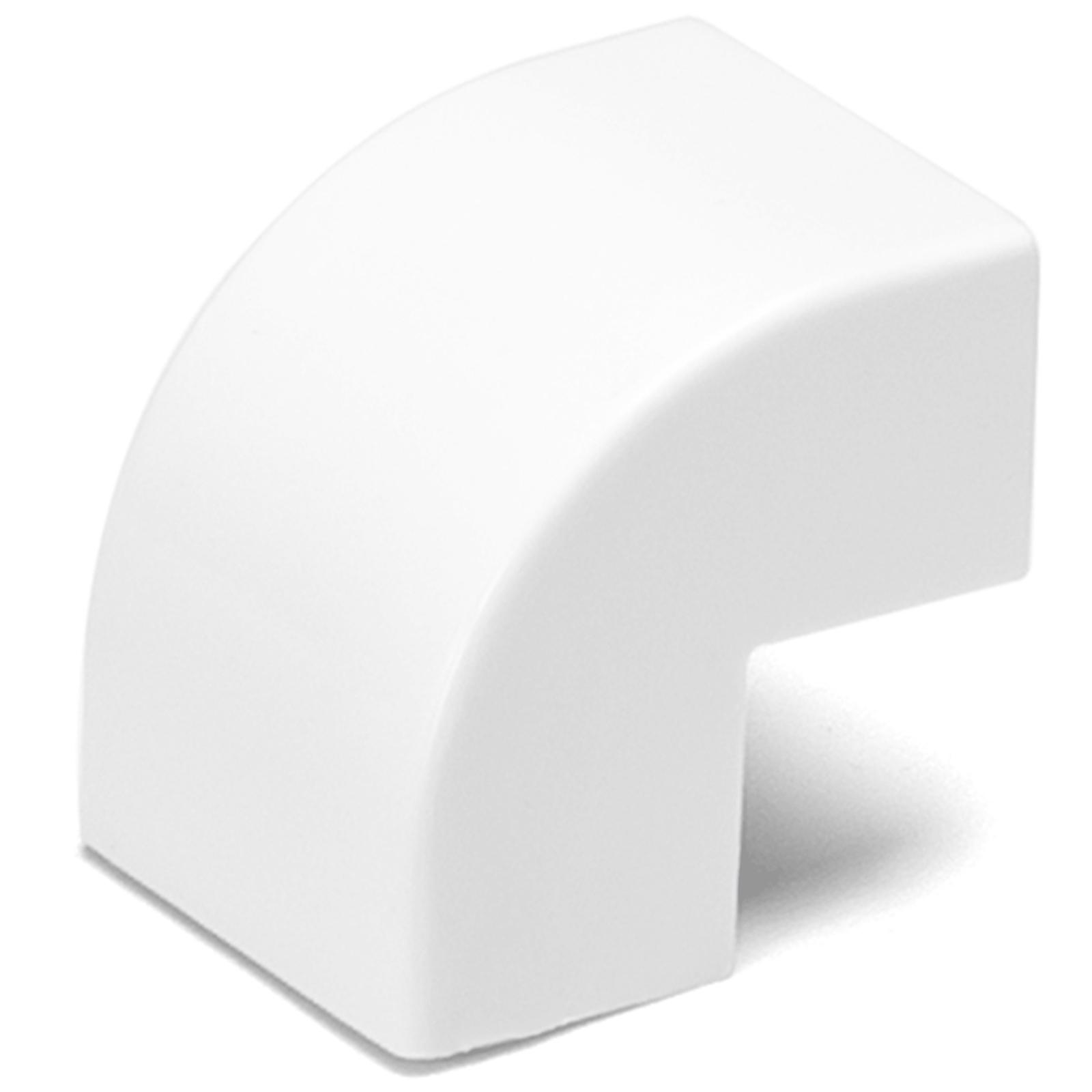 PVC Square Trunking External Bend White 15*10mm 4pcs