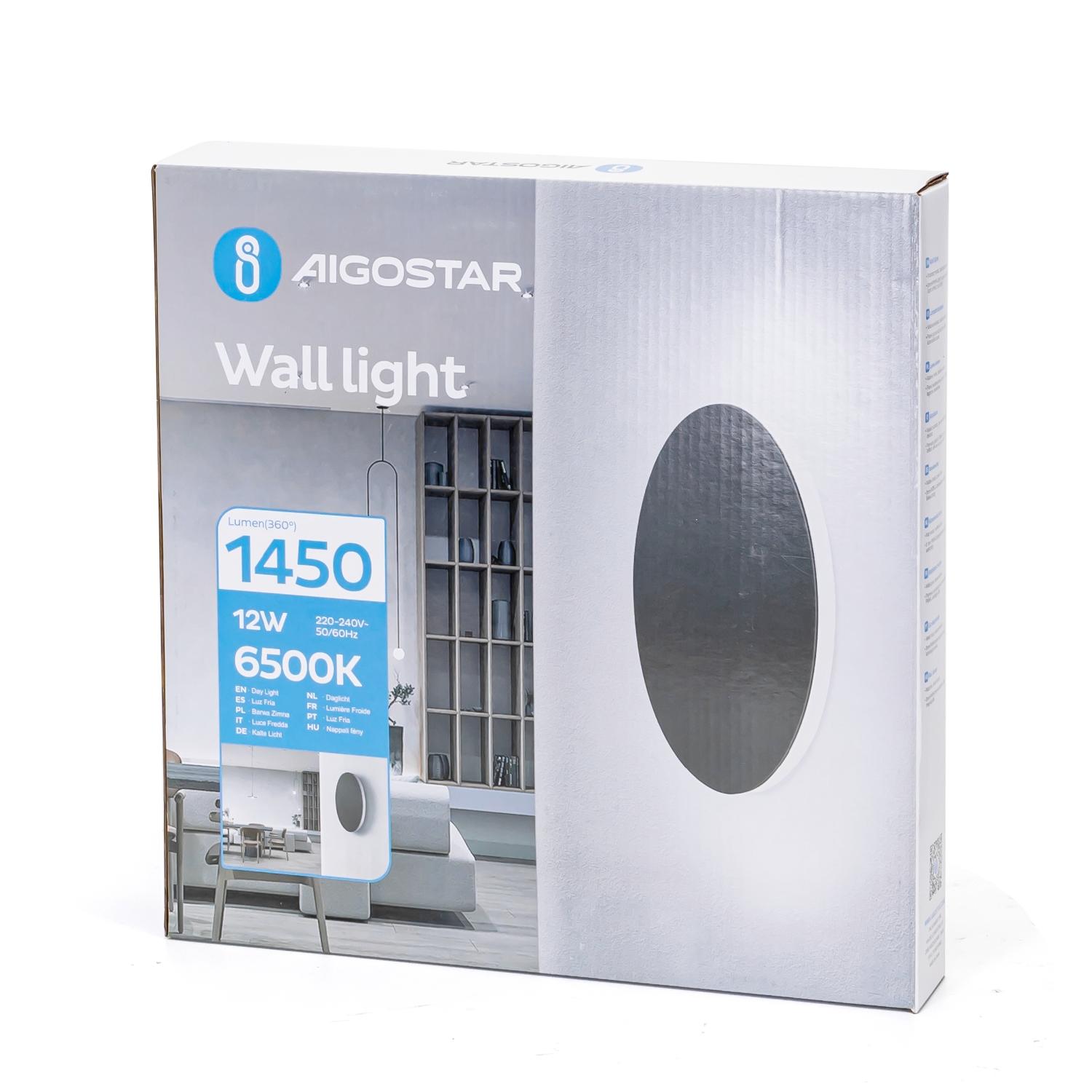 LED Metal Wall Light Black 12W