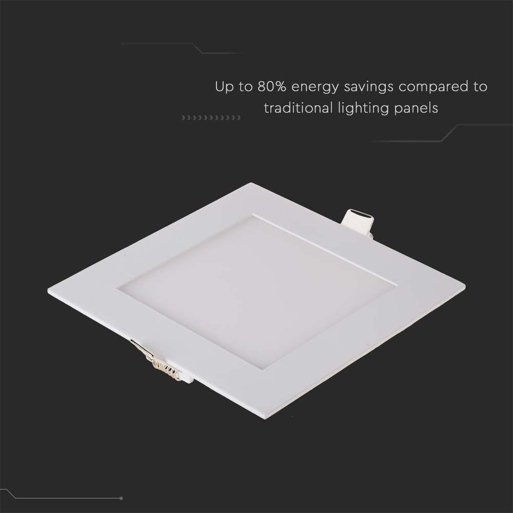 18W Panel LED, Barwa:6400K, Kwadratowa, VTAC, SKU 214871