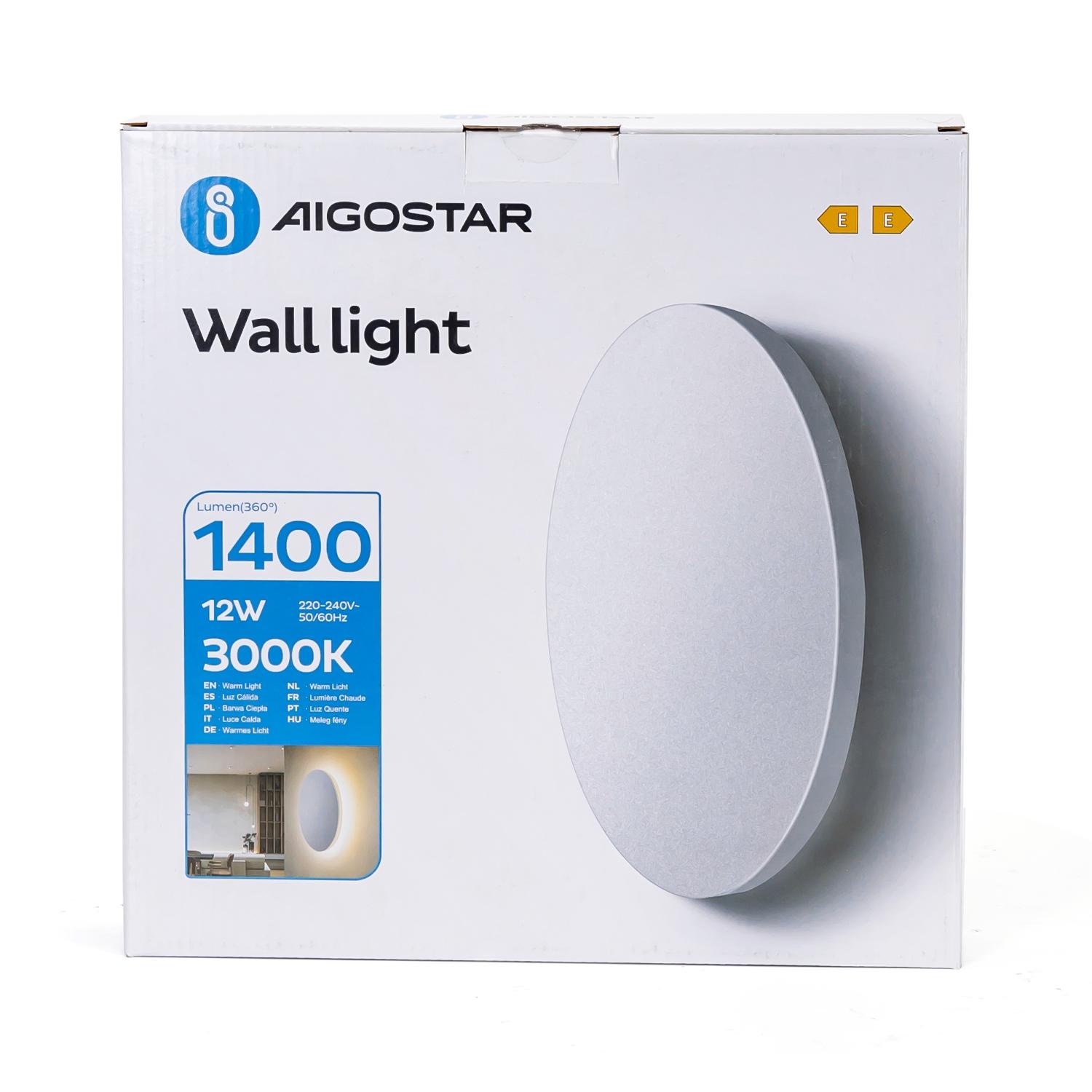 LED Metal Wall Light White 12W