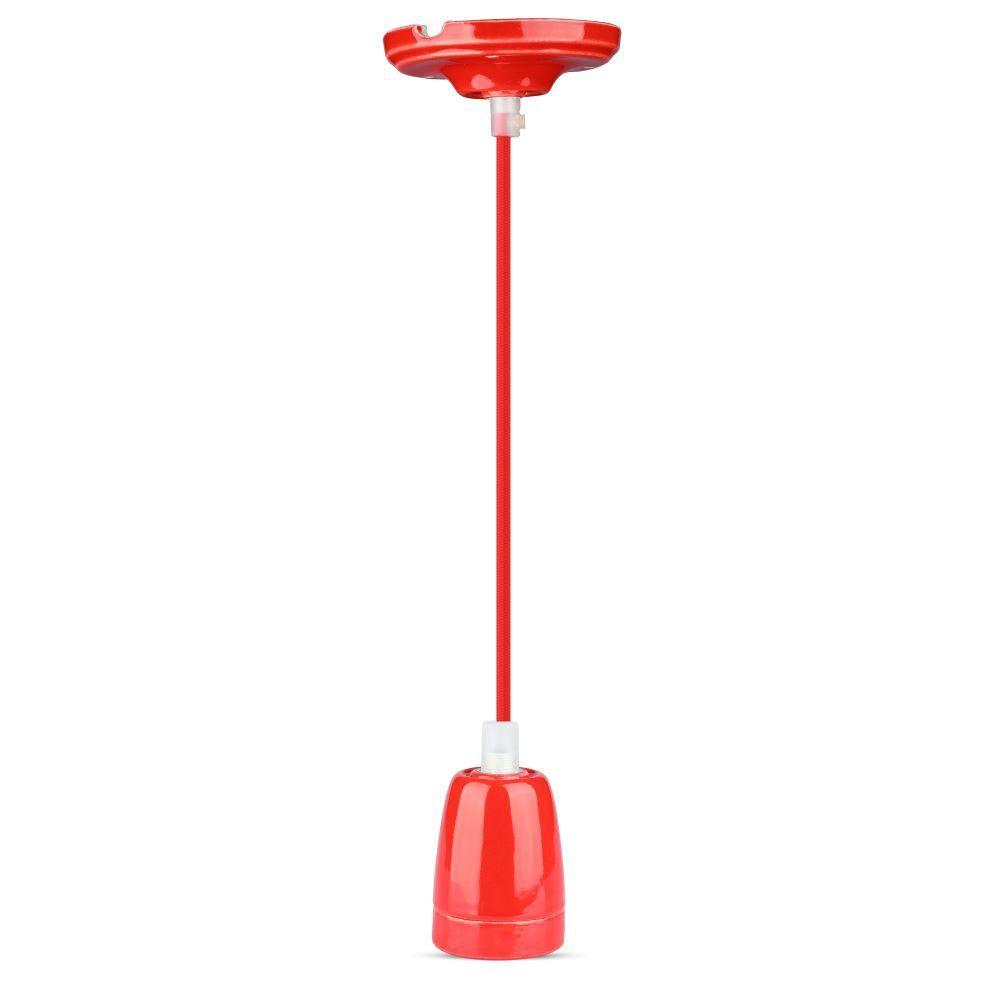 VT-7998 HIGH FREQUENCY PORCELAIN LAMP E27 HOLDER-RED