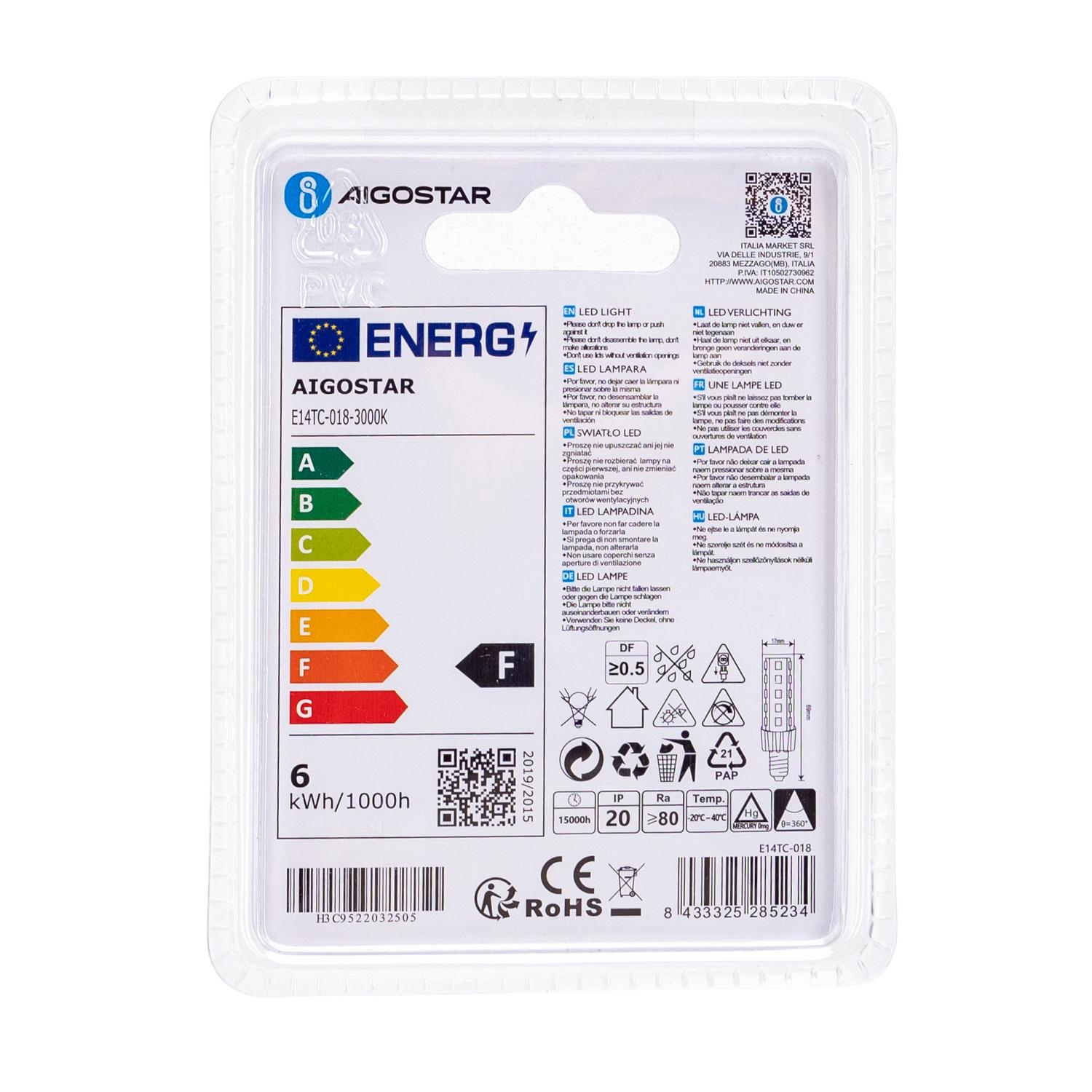 Koraliki Lampowe LED E14 5,5W (5.5W,E14,3000K)