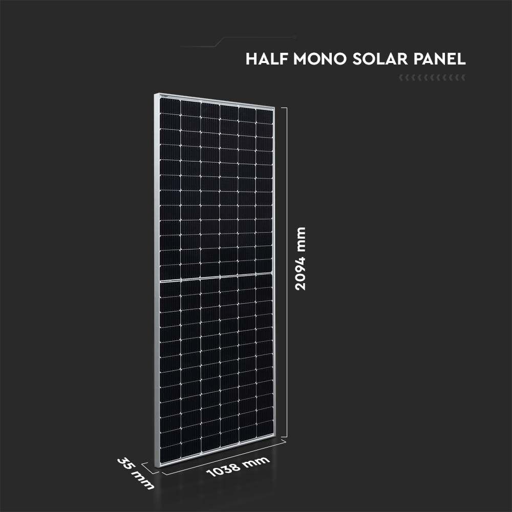 DEDYKOWANY ZESTAW PANELI FOTOWOLTAICZNYCH O MOCY (4,95 kW) PANEL VT-450 O MOCY 450kWP x 11 SZT, MONO KRYSTALICZNY, HALF CUT, W RAMIE ALUMINIOWEJ, KABEL 0,55CM 4mm², WYMIARY (D:2094*1038*35MM), VTAC, SKU 11553