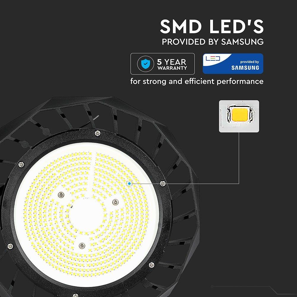 100W HIGHBAY( Zasilacz MEANWELL ), Chip SAMSUNG, Barwa:6400K, Kąt 120', 5 Lat gwarancji , VTAC, SKU 567