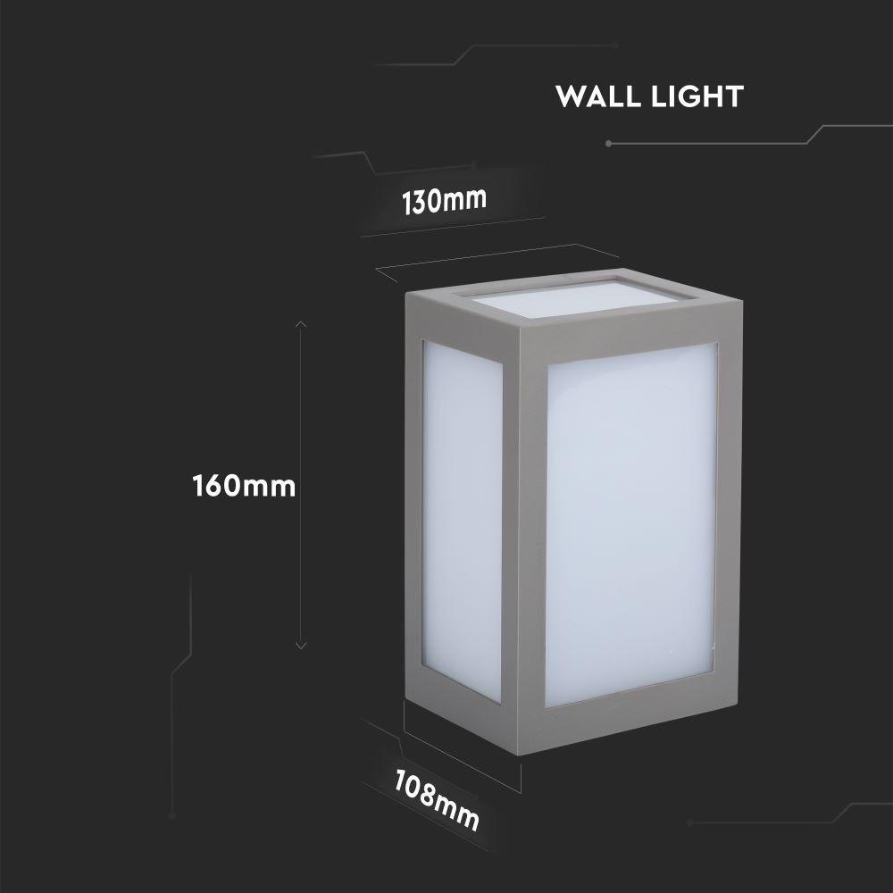 VT-822 12W LED WALL LIGHT 4000K GREY BODY