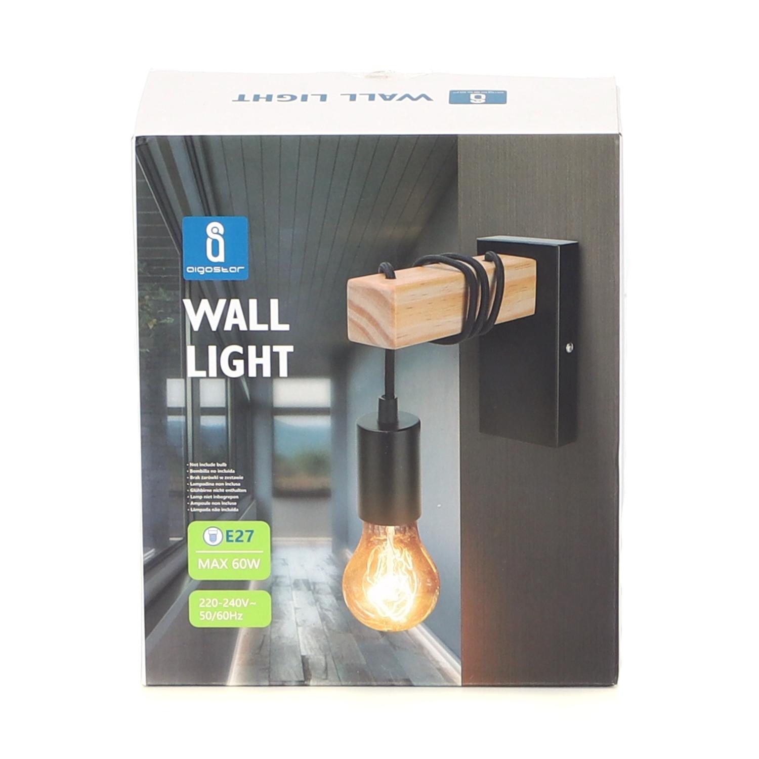 Wall Light with Hanging Lampholder (Without Light Source) E27