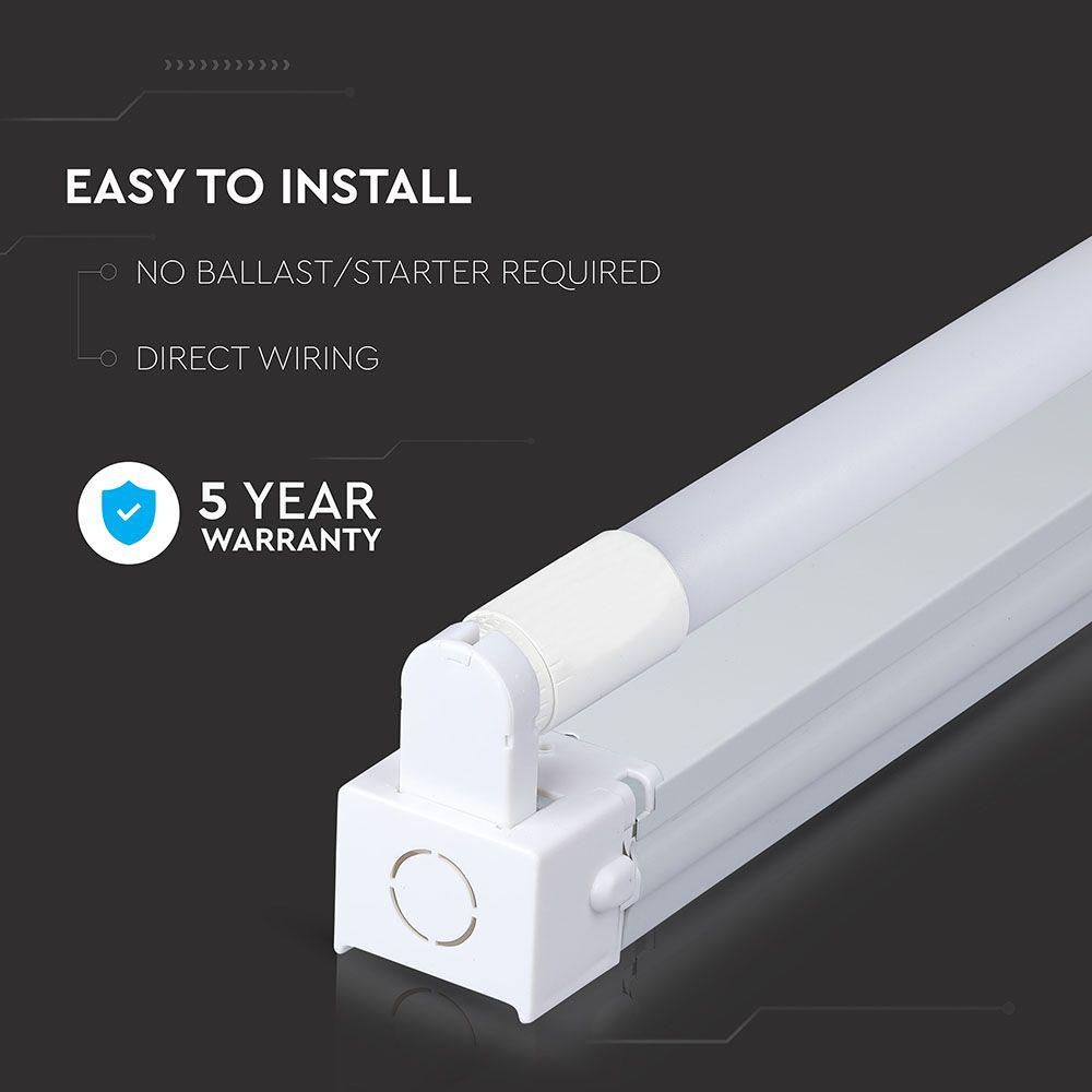 VT-15023 SINGLE BATTEN FITTING-150CM WITH 22W SAMSUNG LED TUBE 4000K