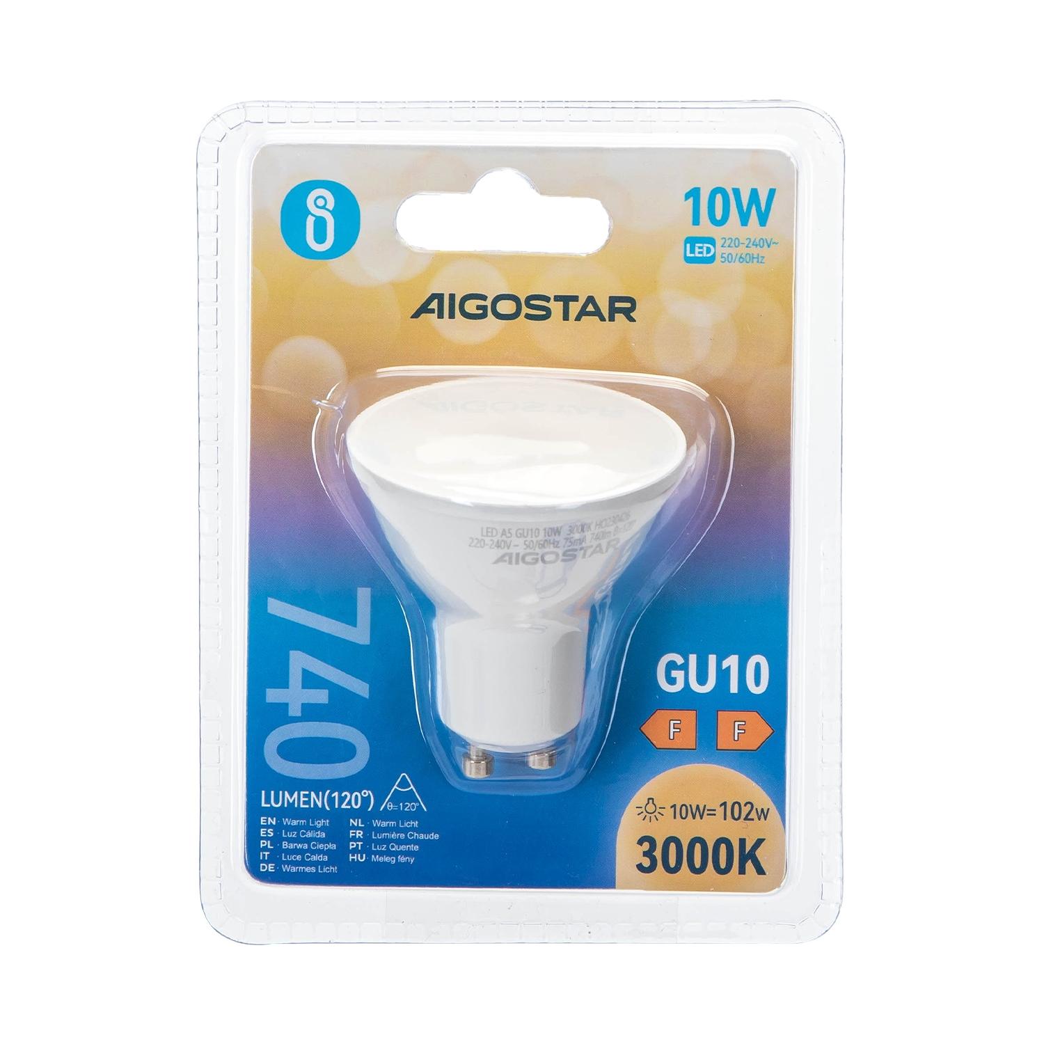 LED GU10 10W(10W,3000K,740lm)