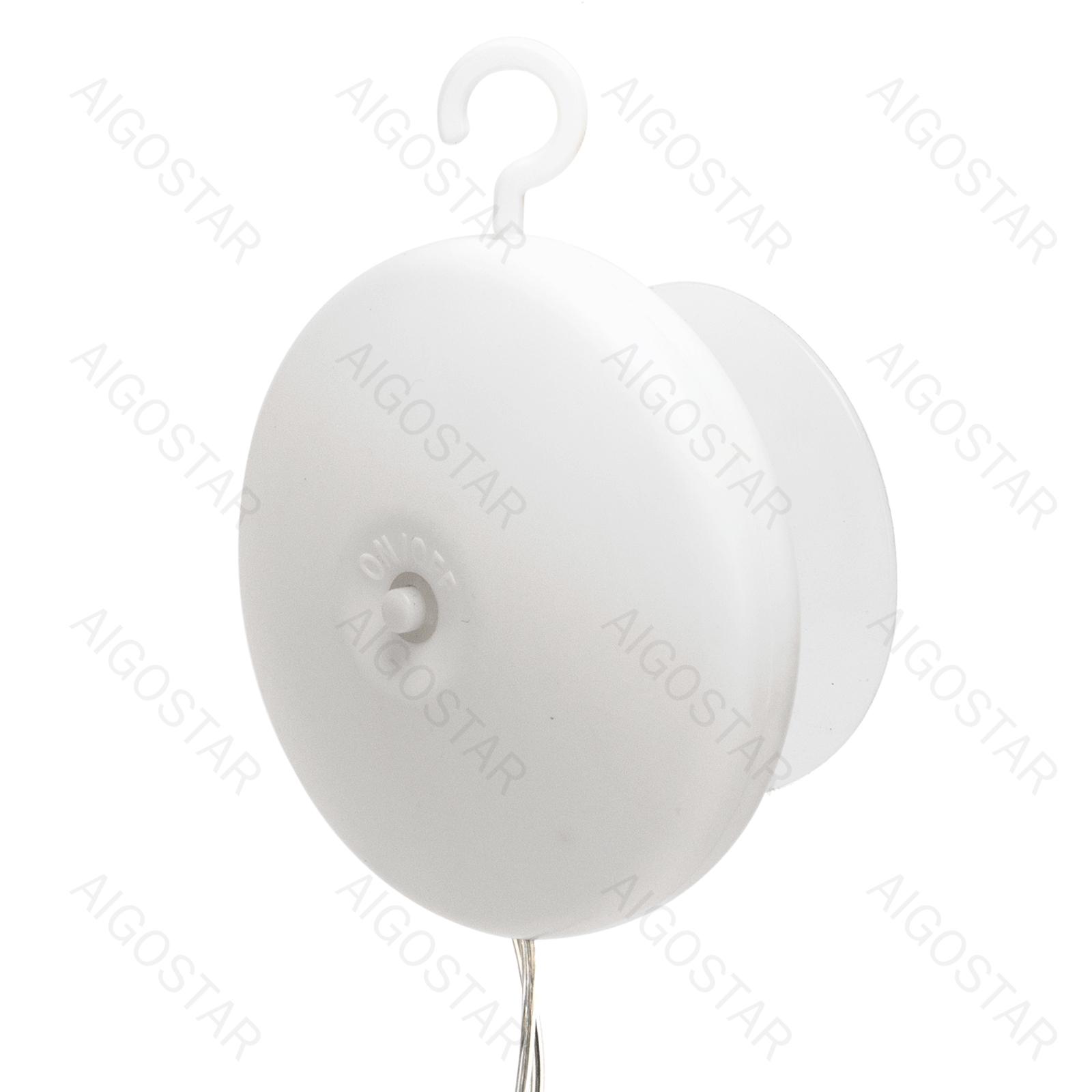 Battery powered pendant with suction cup angel shaped, warm white