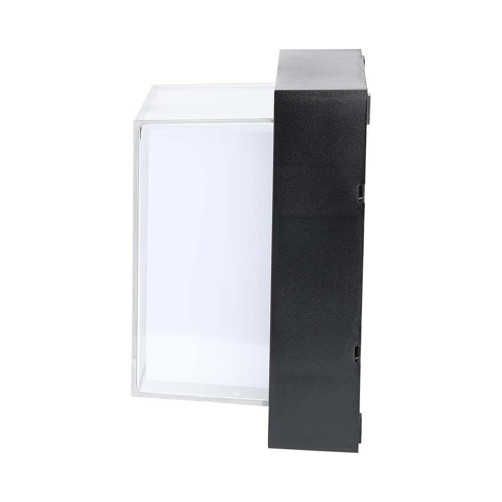 VT-828 12W LED WALL LIGHT 3000K BLACK SQUARE