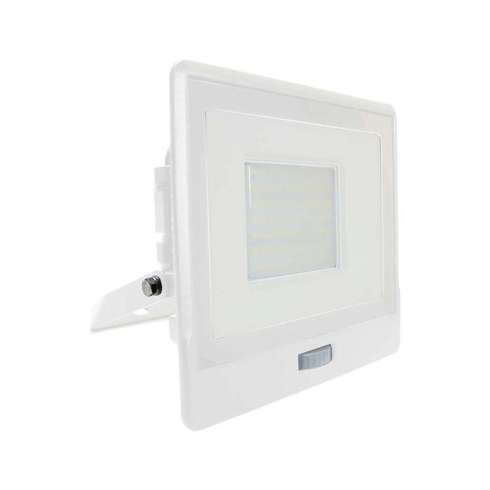 VT-158S 50W PIR SENSOR FLOODLIGHT SAMSUNG CHIP 6500K WHITE BODY