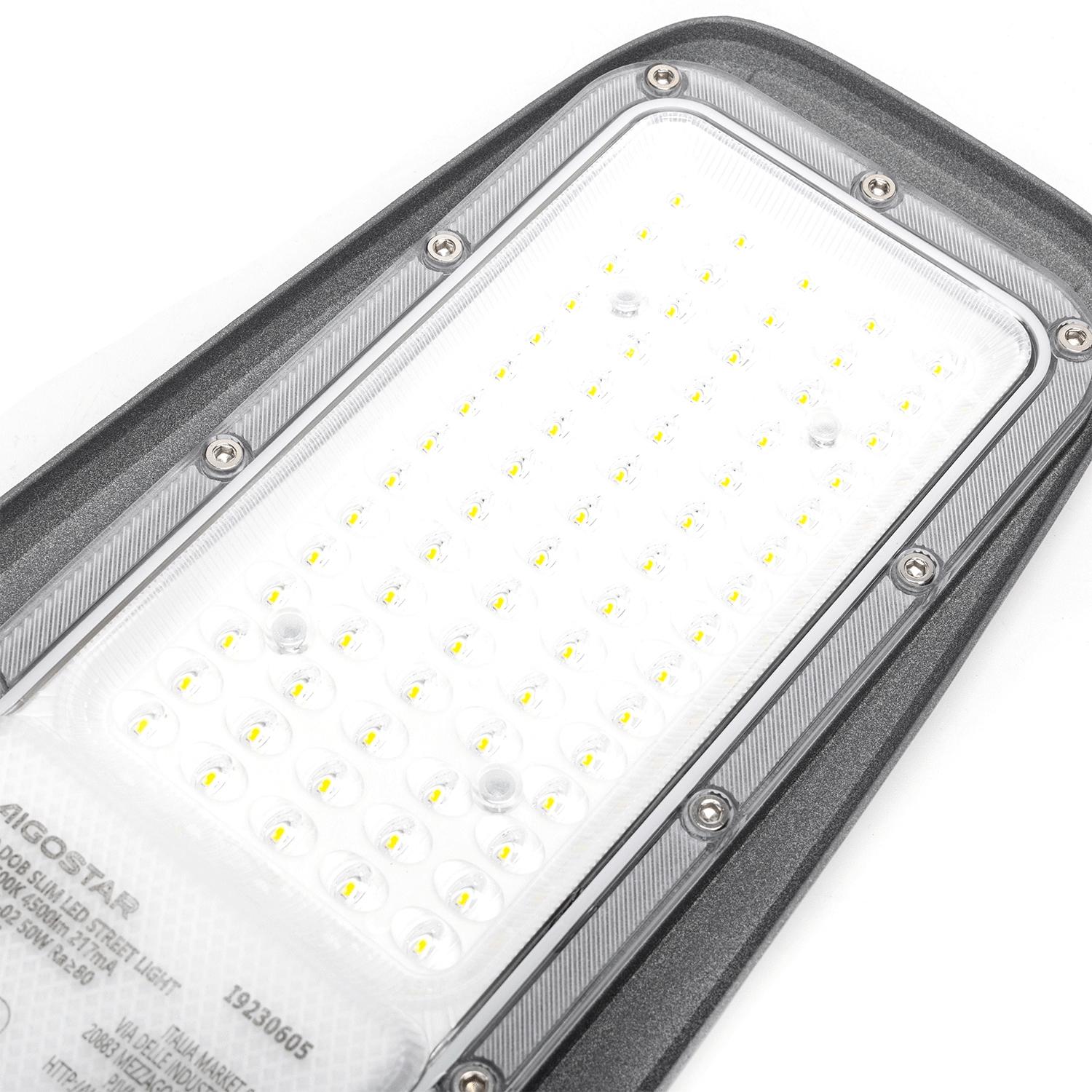 DOB LED slim street light 50W