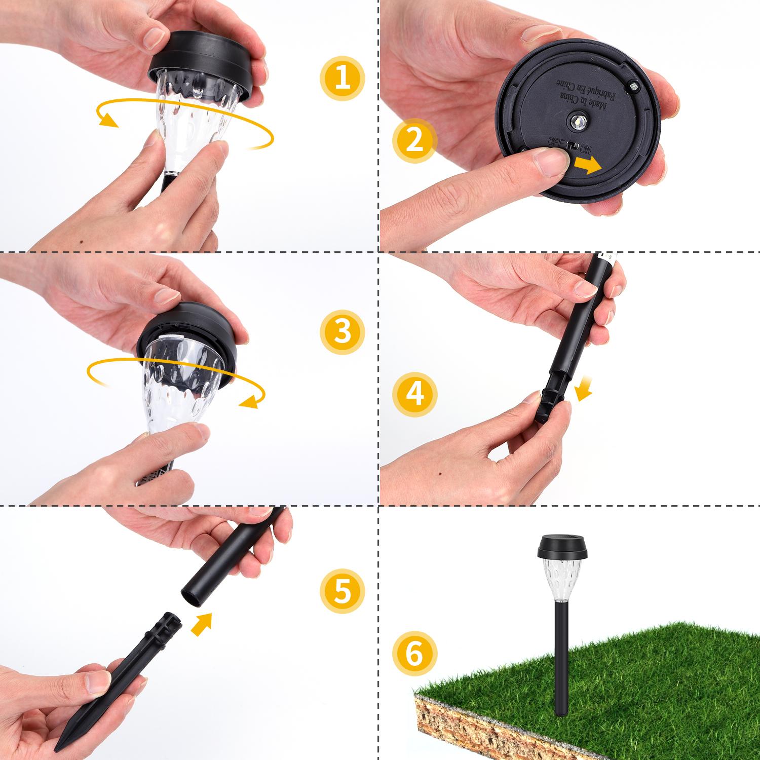 Solar Lawn Lights 0.06W IP44