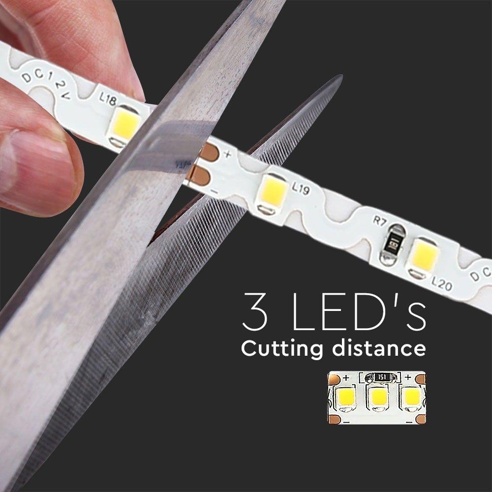 VT-2835-60 4W/M LED STRIP LIGHT - S SHAPE WITH 3000K 12V,IP20 (5M/ROLL)