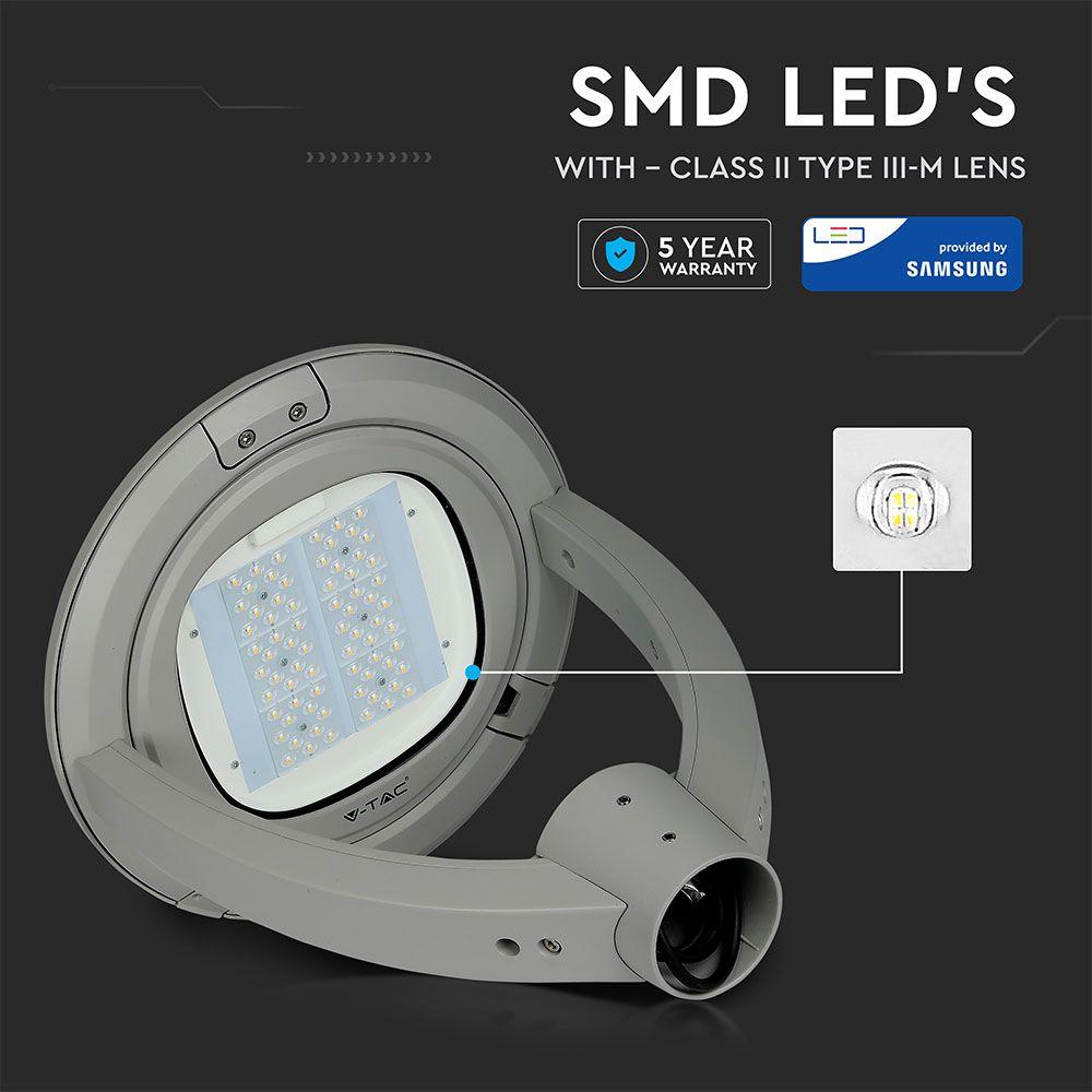 VT-55-1 50W LED GARDEN LIGHT(TYPE III-M LENS) SAMSUNG CHIP 4000K (130LM/W)