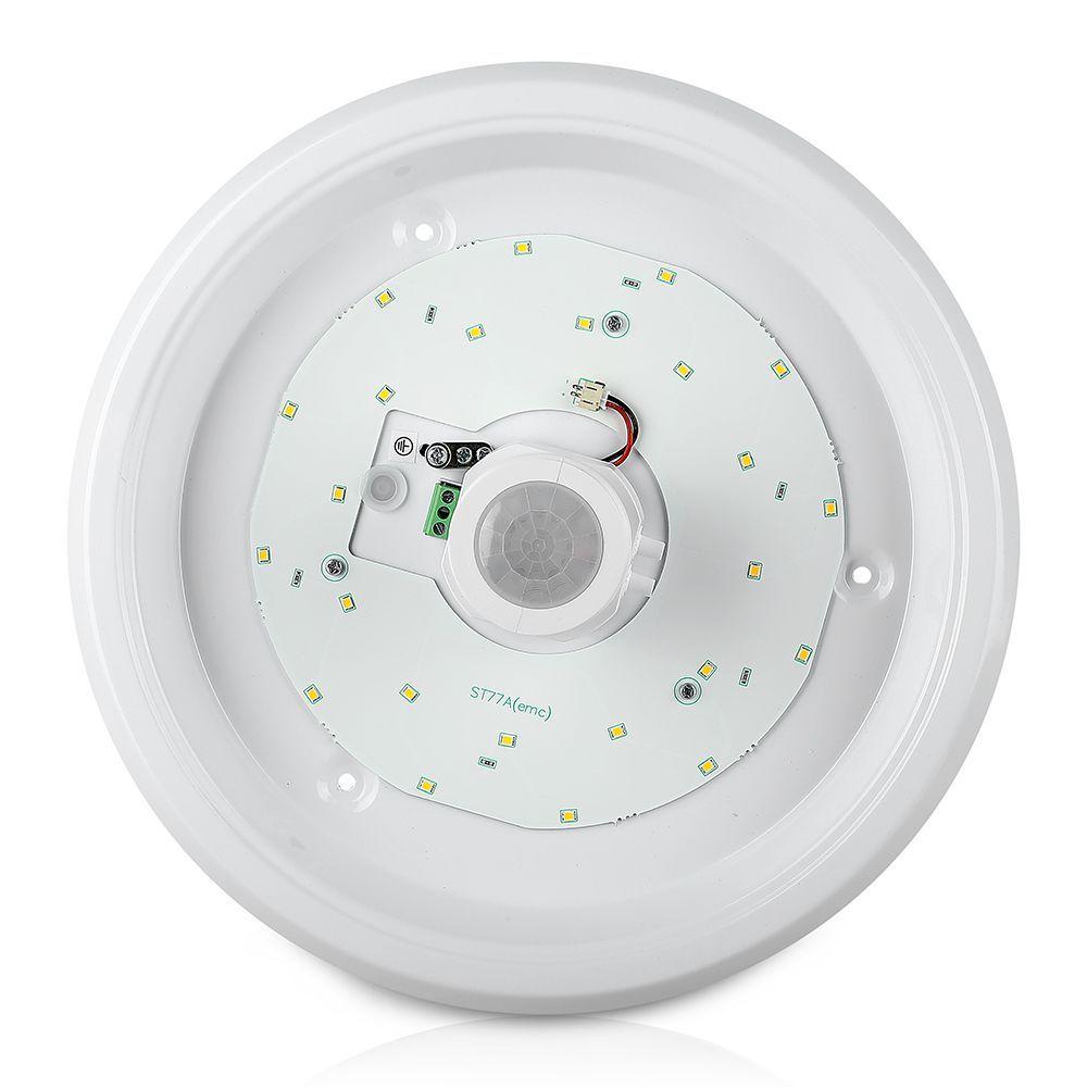 12W Plafon LED z czujnikiem PIR, Chip SAMSUNG, Barwa:6400K, VTAC, SKU 21809