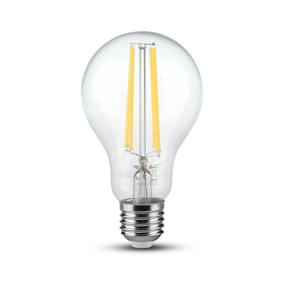 VT-2133 12.5W A70 LED FILAMENT BULB-CLEAR GLASS 3000K E27