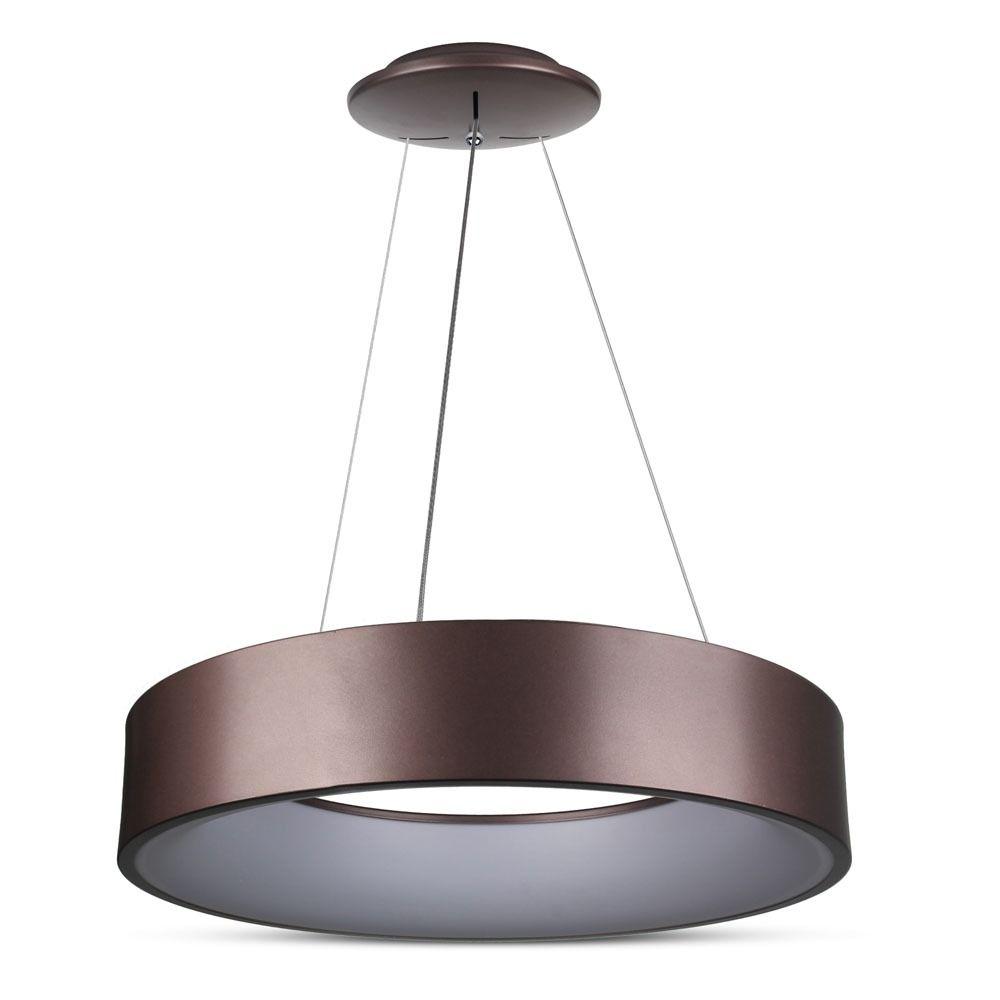 VT-32-1D 30W LED SURFACE SMOOTH PENDANT LIGHT 3000K-COFFEE COLOR,DIMMABLE