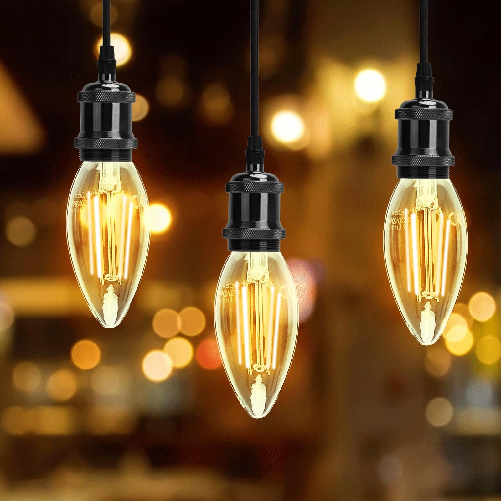 LED Filament Bulb (Clear) C35 E27 8W