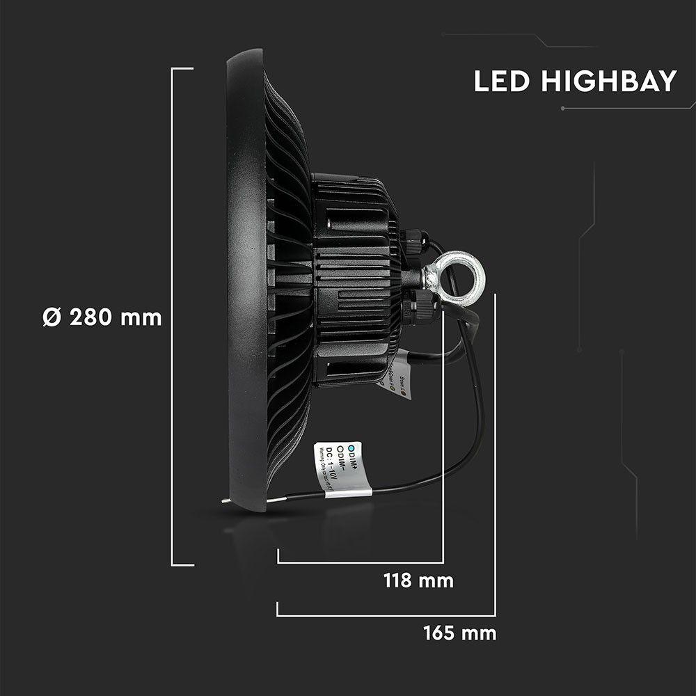 100W HIGHBAY( Zasilacz MEANWELL ), Chip SAMSUNG, Barwa:6400K, Kąt 120', 5 Lat gwarancji , VTAC, SKU 563