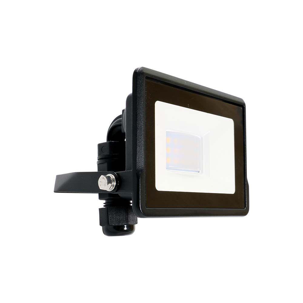 VT-118 10W LED FLOODLIGHT SAMSUNG CHIP DIRECT CONNECTION 6500K BLACK BODY