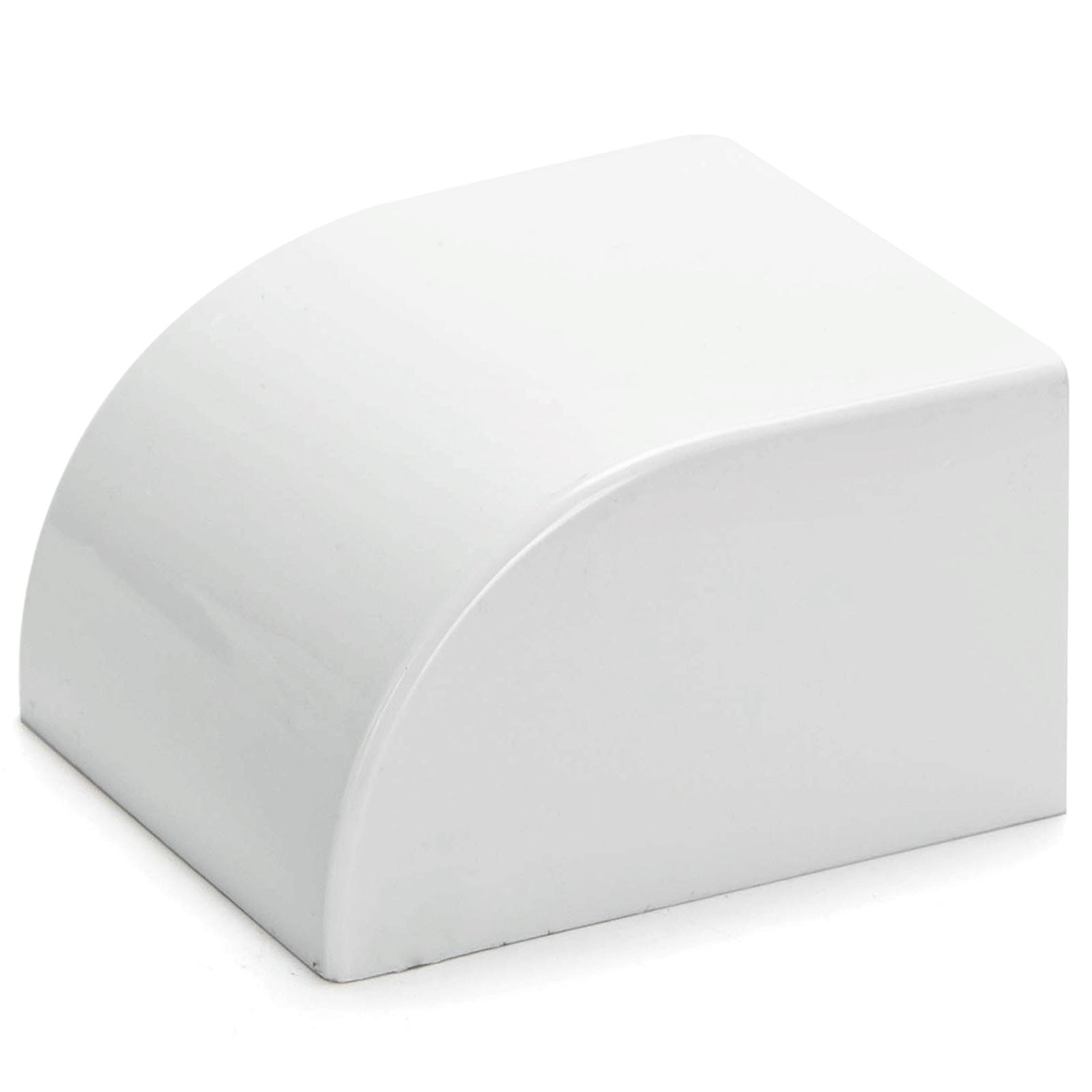 PVC Square Trunking End Cap White 60*40mm 4pcs