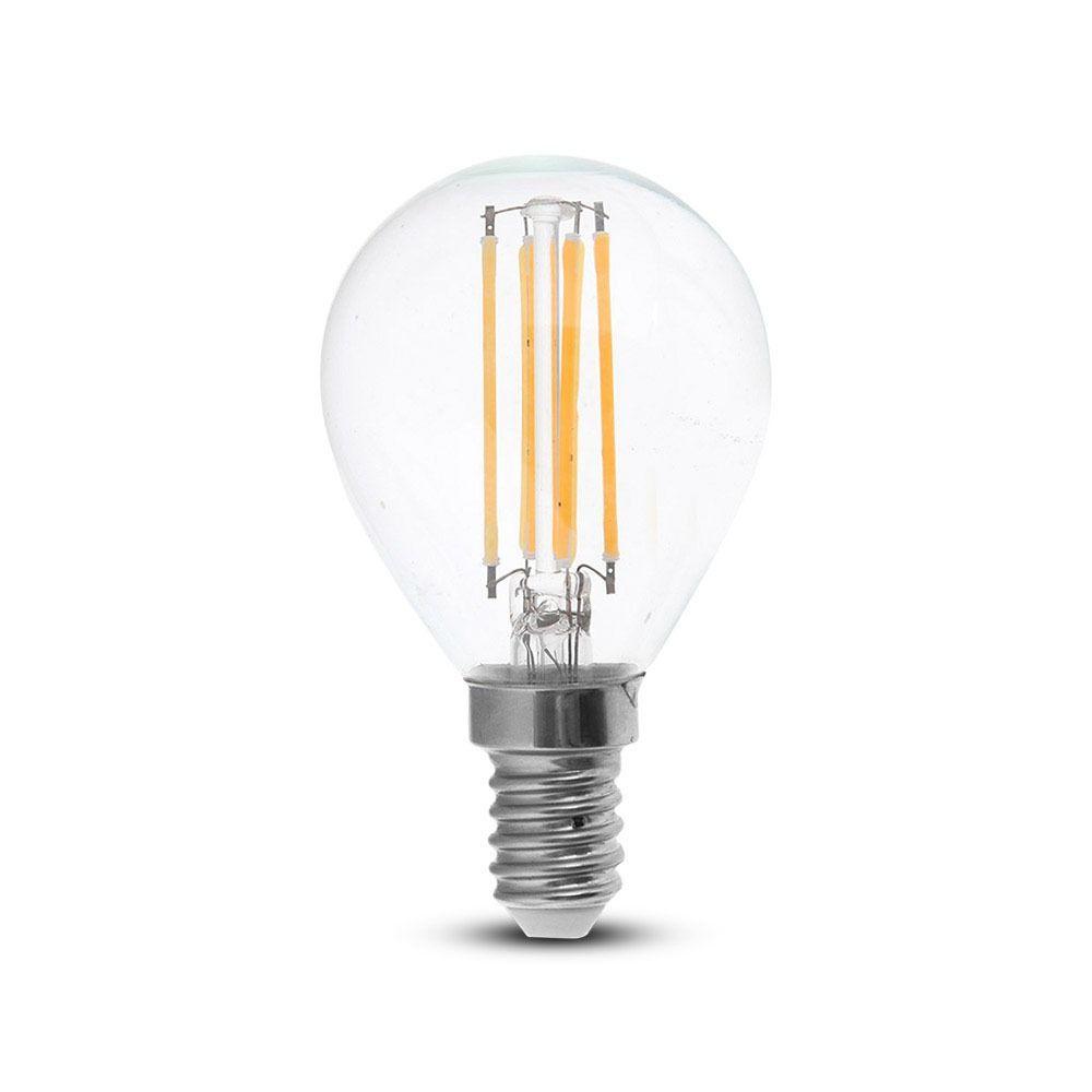 4W P45 Żarówka LED Filament, Barwa:6400K, Trzonek:E14, VTAC, SKU 4426