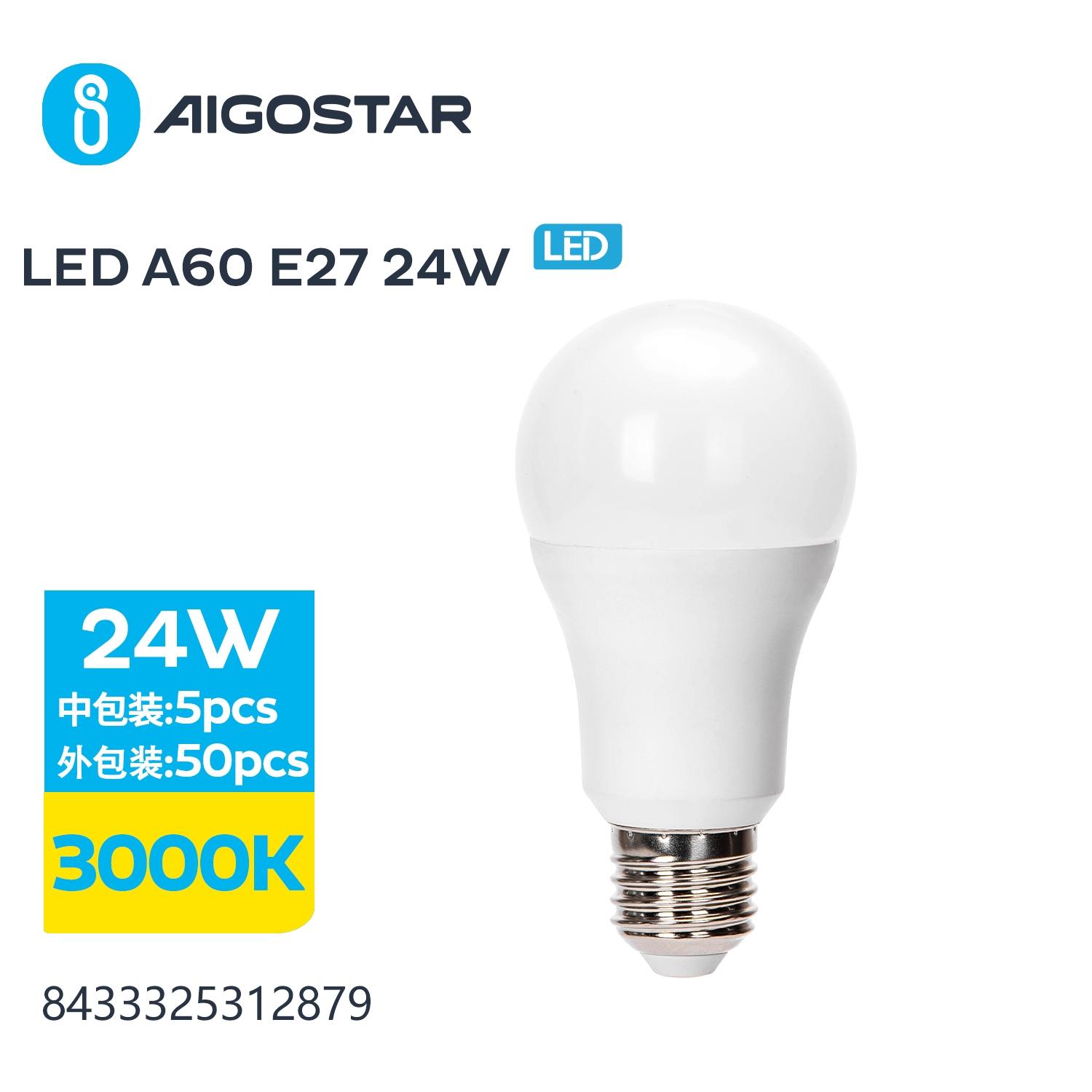 LED A5 A60 E27 24W 3000K