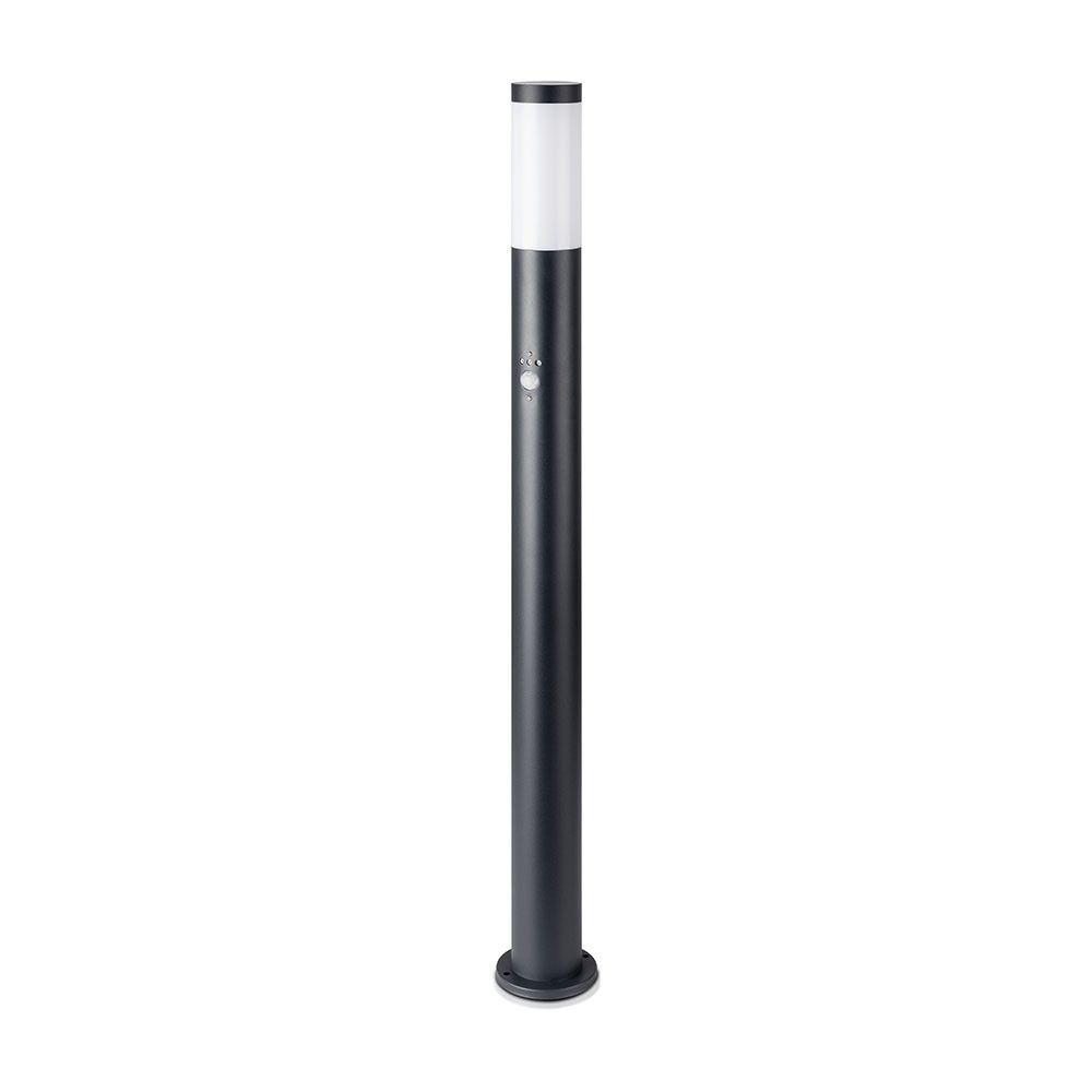 VT-838 BOLLARD LAMP-PIR SENSOR-STAINLESS STEEL BODY(110CM)E27 BLACK-IP44