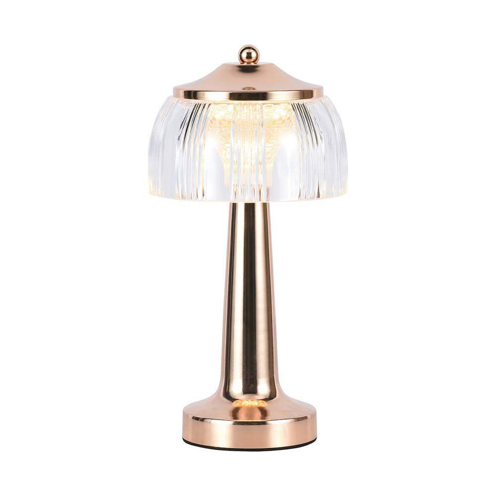 VT-1048 LED TABLE LAMP 1800mAH BATTERY 13.5x26.5CM 3IN1 FRENCH GOLD BODY