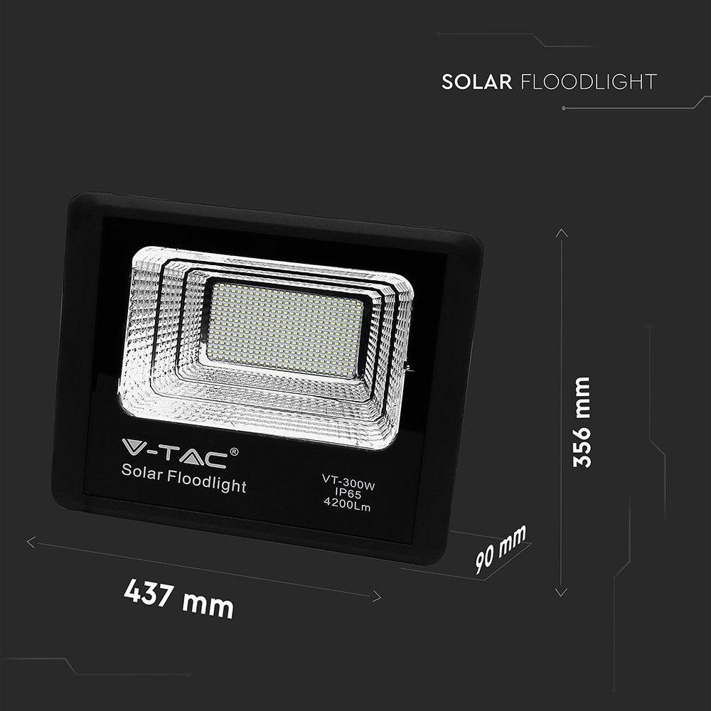 VT-300W 50W SOLAR PANEL WITH LED FLOODLIGHT 6000K