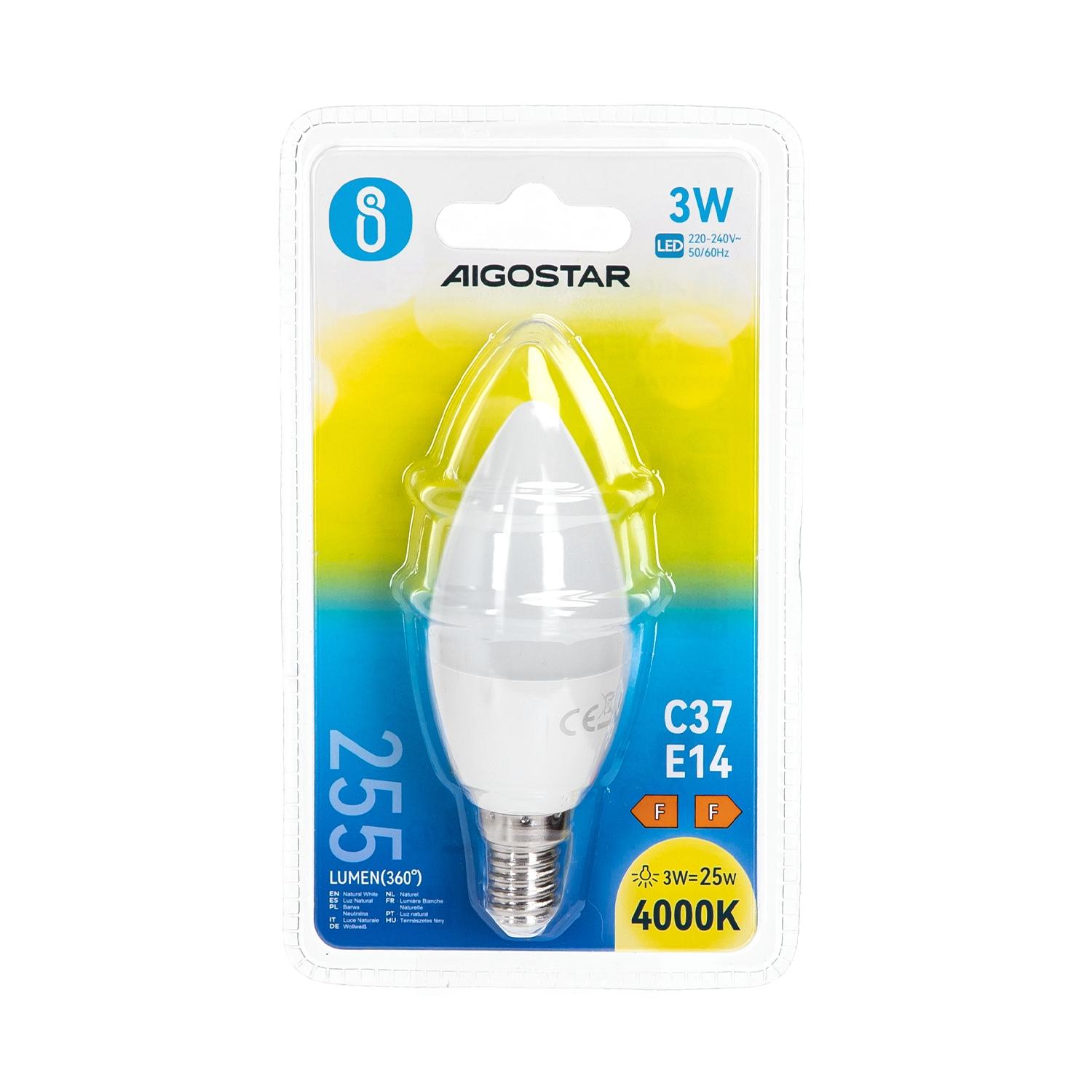 LED E14 3W C37