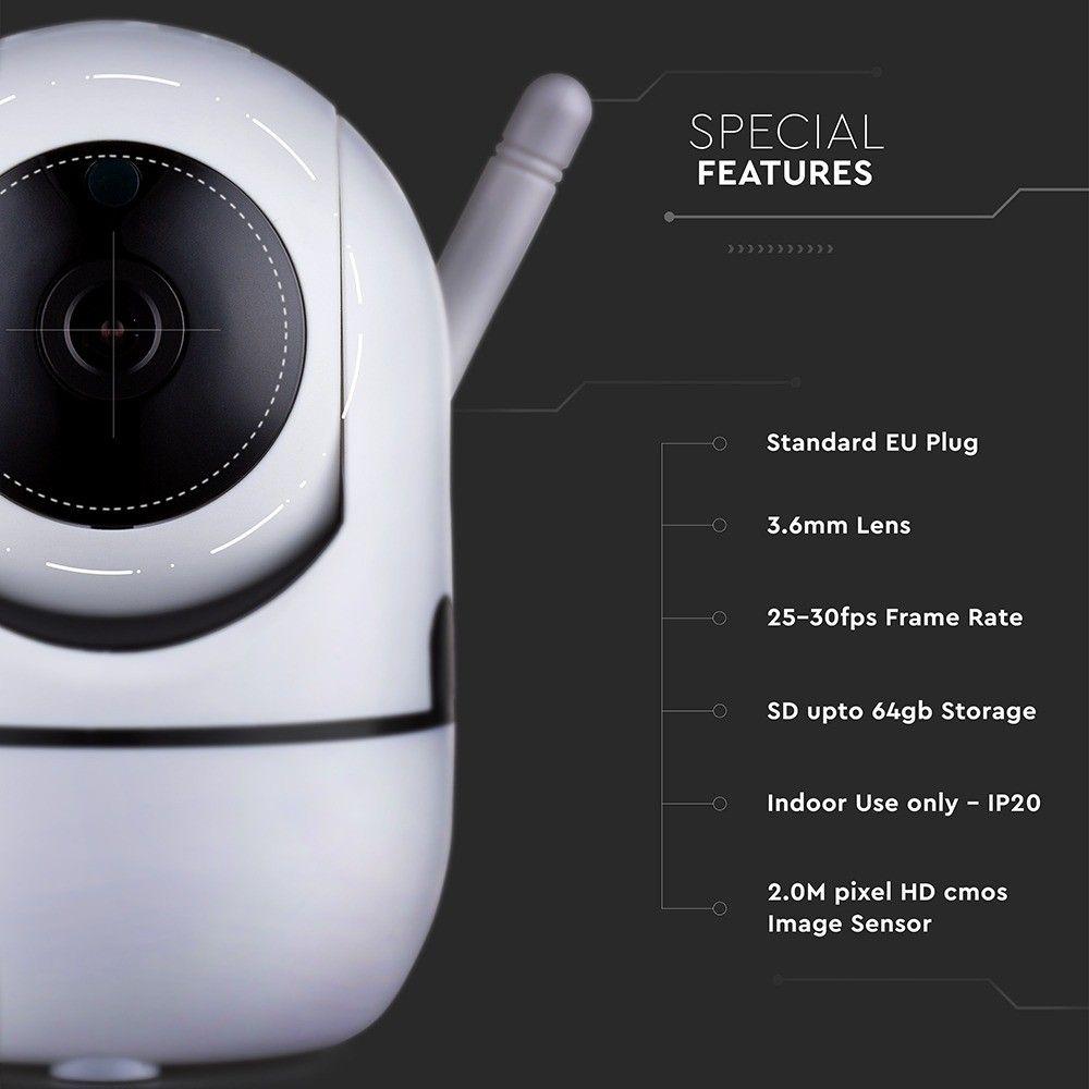 VT-5122 1080P IP INDOOR CAMERA WITH EU POWER PLUG & AUTO-TRACK FUNCTION