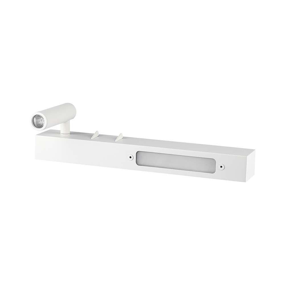 3W+6W Hotelowa lampa ścienna LED, Barwa: 3000K, Kolor: Biały      , VTAC, SKU 211488