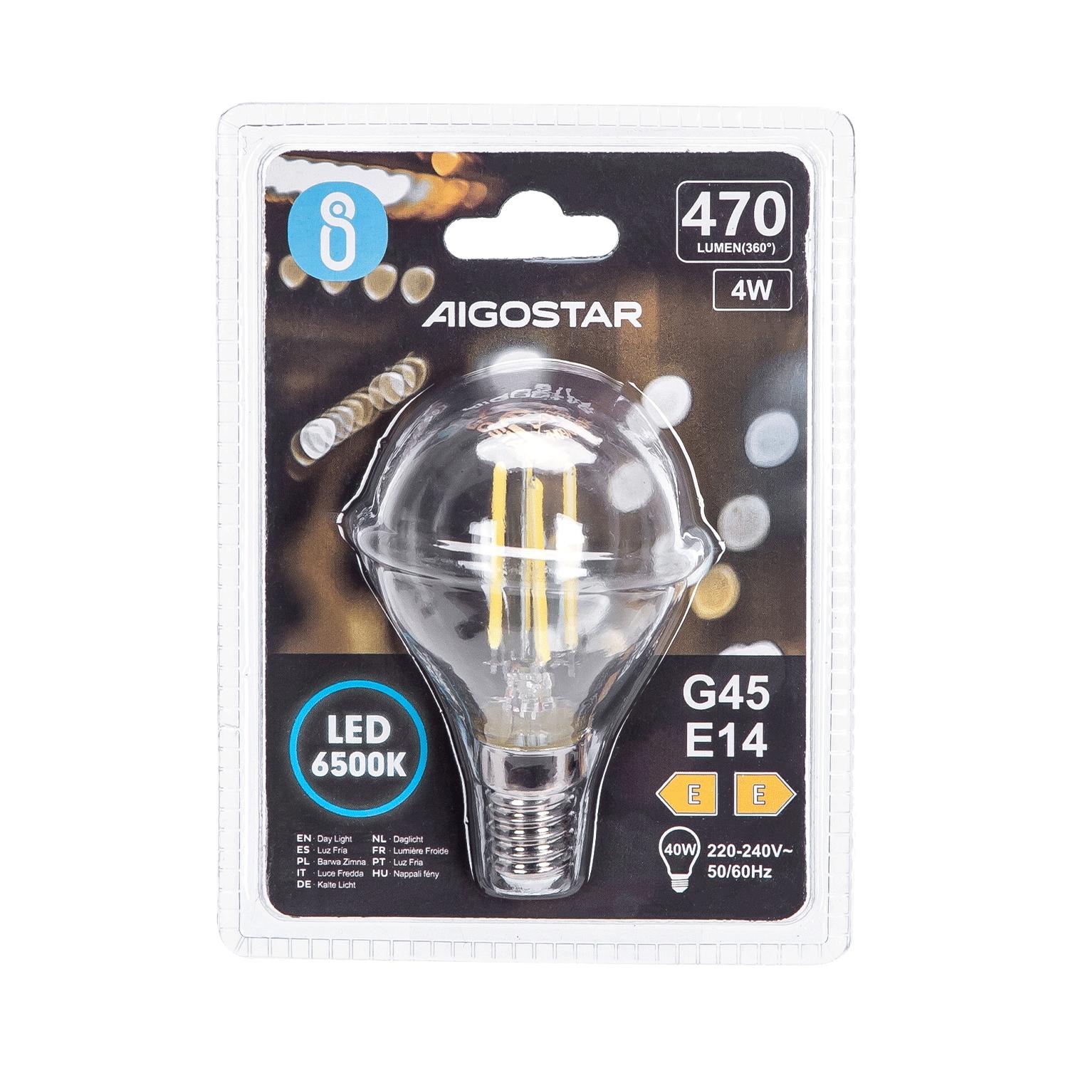 LED Filament Bulb (Clear) G45 E14 4W