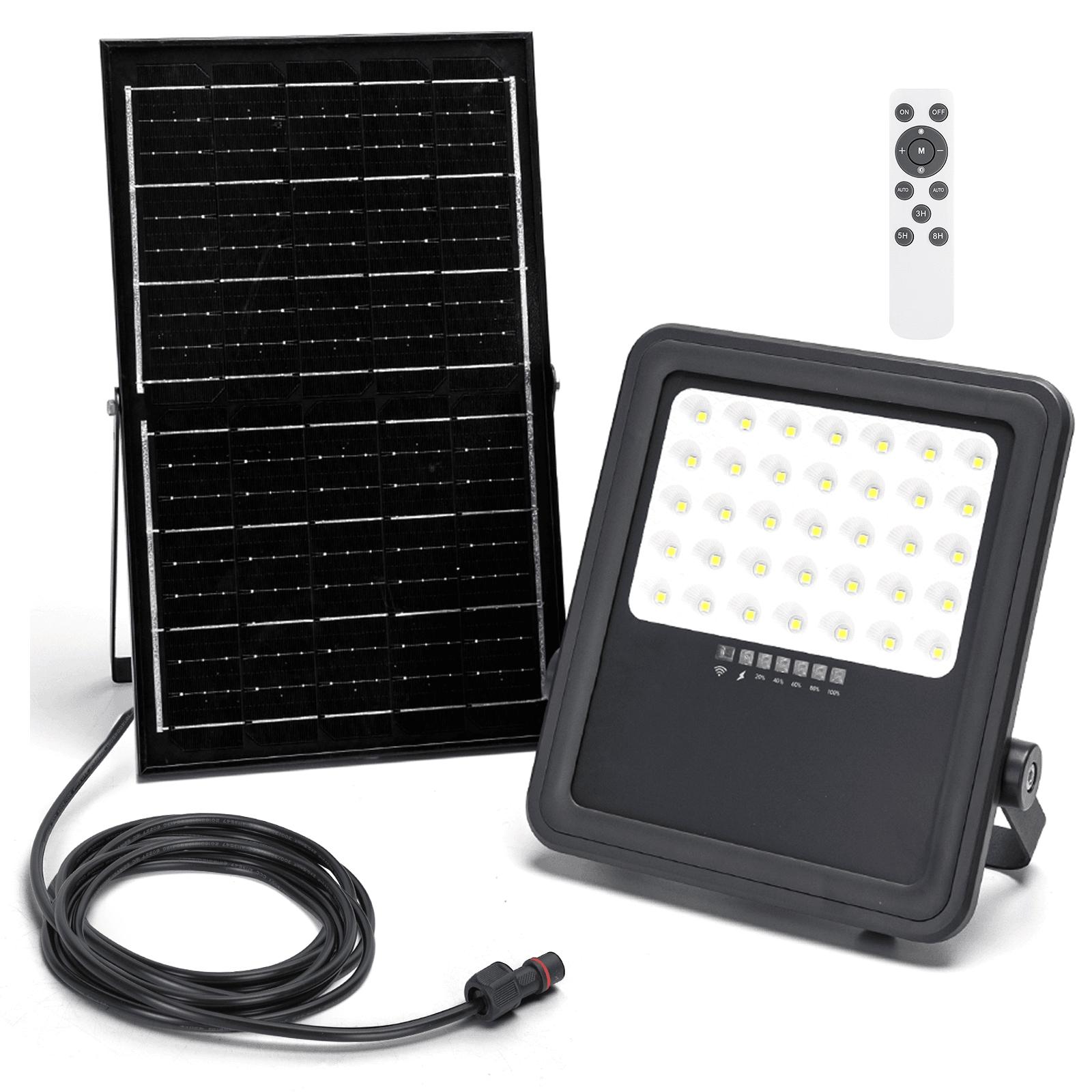 SP05 Naświetlacz solarny LED czarny 300W