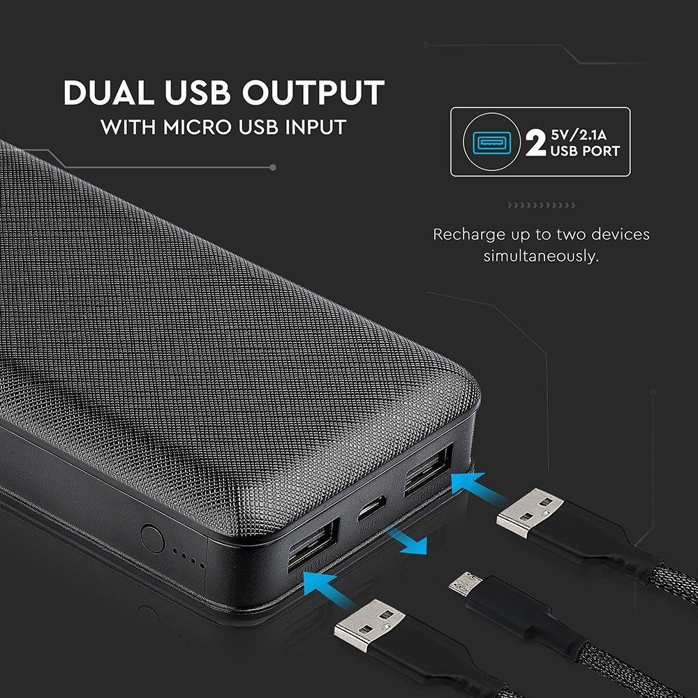 VT-3502 20000mAh POWER BANK-BLACK