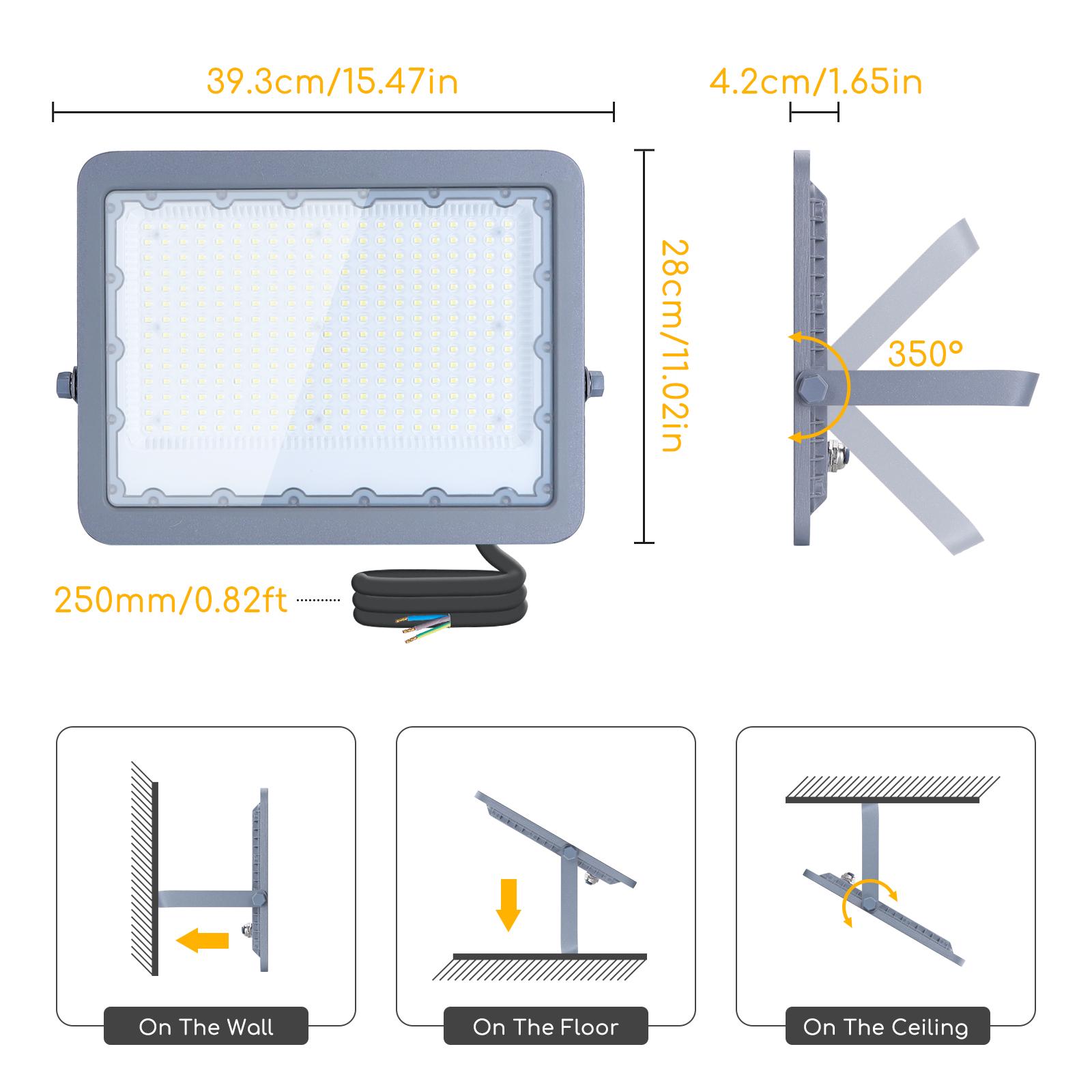 LED Slim Projector 200W