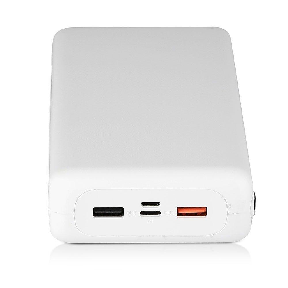 VT-3519 30000mah POWER BANK WITH DUAL USB-WHITE