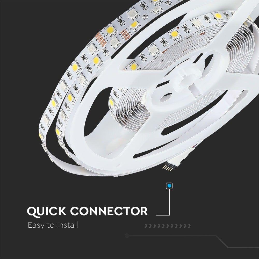 VT-5050-60 10.8W/M LED STRIP LIGHT RGB+W IP20 (5M/ROLL)(PRICE PER M)