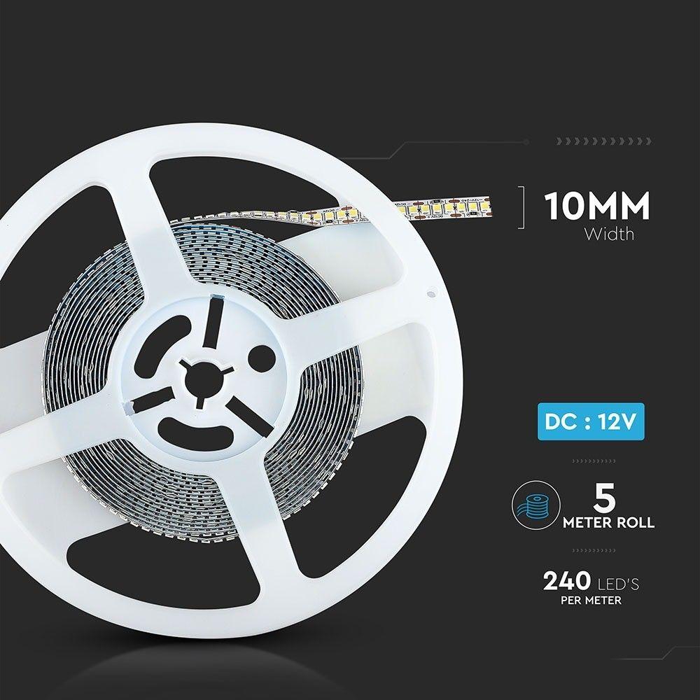 VT-2835-240 18W/M LED STRIP LIGHT 3000K 150LM/W IP20 (5M/ROLL)(PRICE PER M)