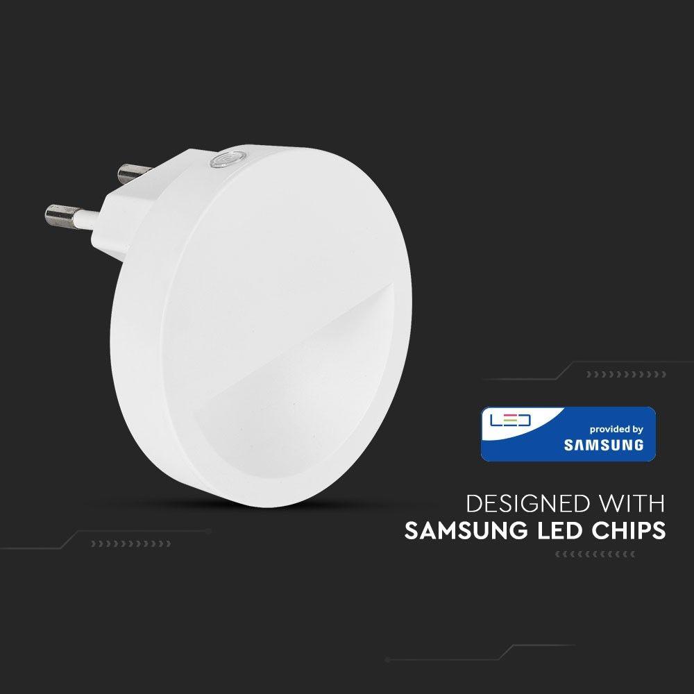 Mini lampka LED, Chip SAMSUNG, Barwa:3000K, Okrągła, VTAC, SKU 20017