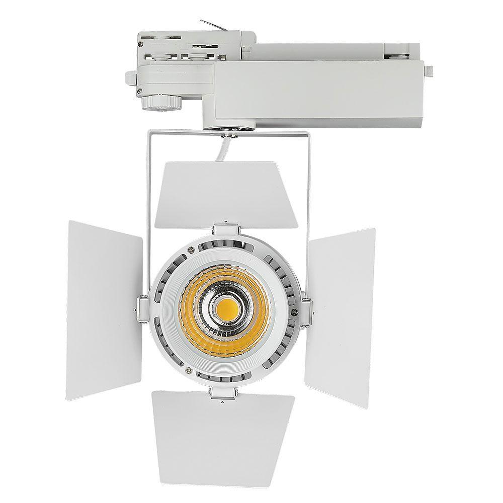 VT-433 33W LED TRACKLIGHT SAMSUNG CHIP 4000K 5 YRS WTY,WHITE BODY