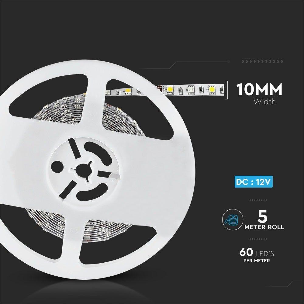 VT-5050-60 10.8W/M LED STRIP LIGHT RGB+W IP20 (5M/ROLL)(PRICE PER M)