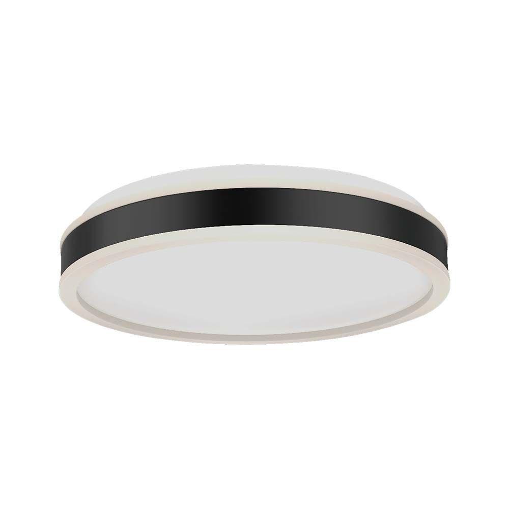 18W Lampa dekoracyjna LED, Barwa: 4000K/ Kolor: Czarny, Kształt: Okrągły , VTAC, SKU 6986