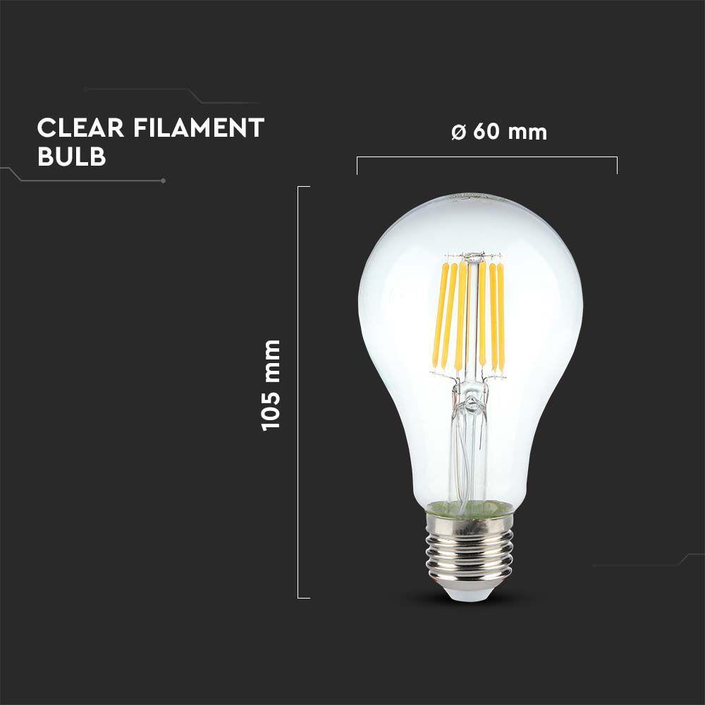 VT-1981 10W A67 LED FILAMENT BULB 4000K E27