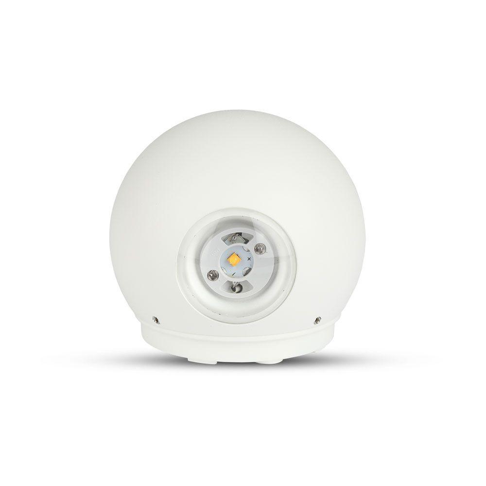 4W Lampa ścienna LED, Barwa:4000K, Obudowa: Biała, VTAC, SKU 218302