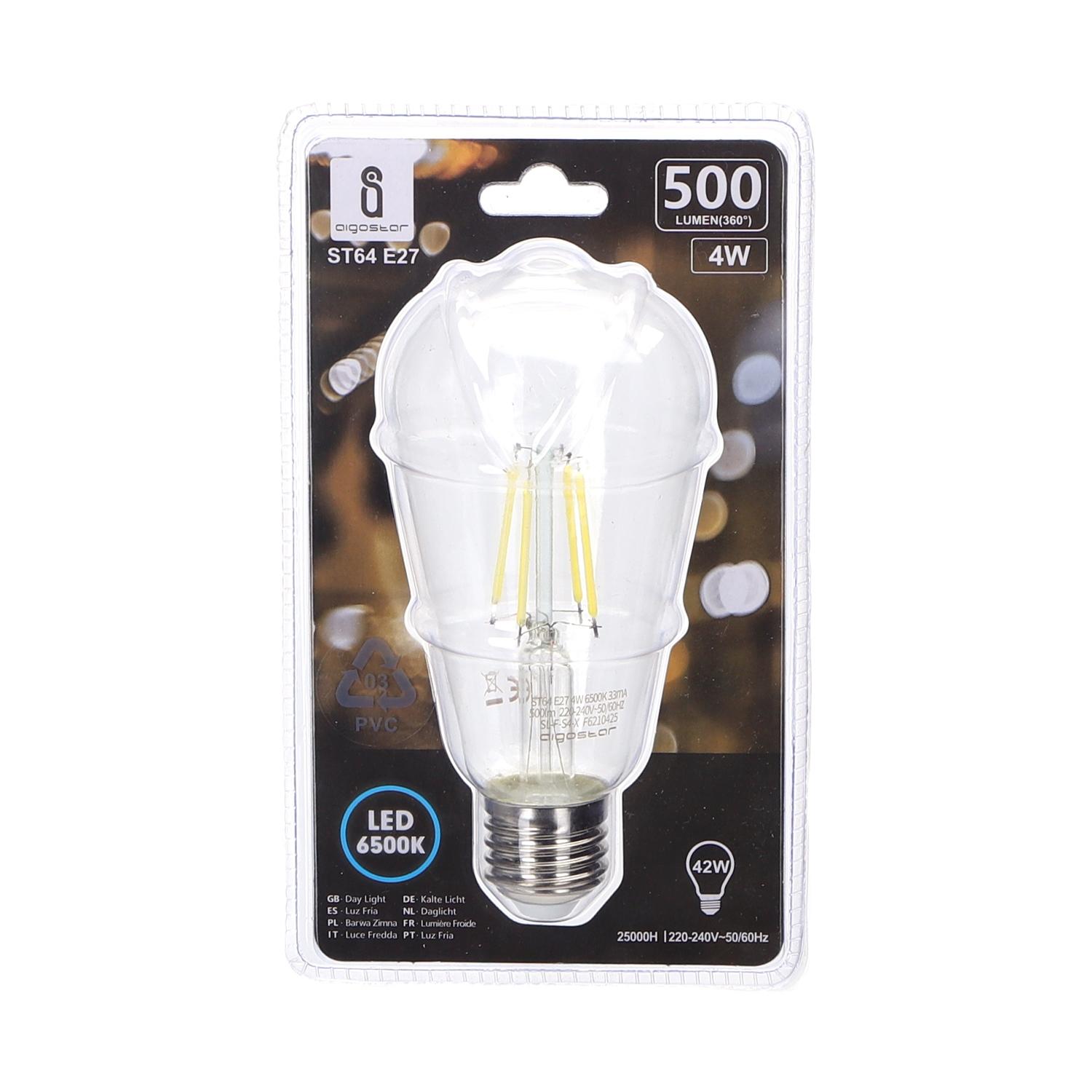 LED Filament Bulb (Clear) ST64 E27 4W