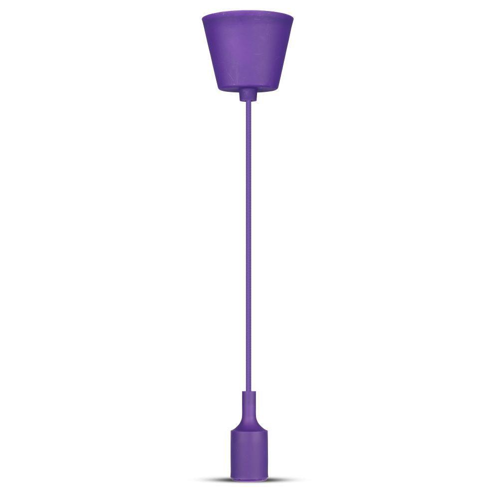 VT-7228 E27 SILICONE PENDANT HOLDER-PURPLE