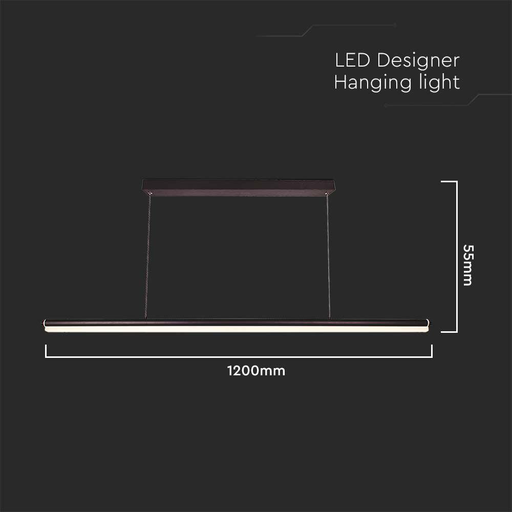 VT-7771 23W LED DESIGNER HANGING LIGHT 4000K BLACK